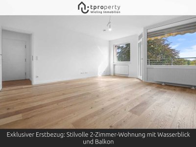 Exklusiver Erstbezug: Stilvolle 2-Zimmer-Wohnung mit Wasserblick und Balkon