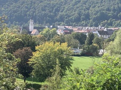 Traumhafte 4-Zimmer-Wohnung in Hanglage mit Garten und Ausblick über Blaubeuren