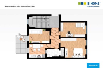 Moderne 3-Raumwohnung mit Balkon in zentraler Lage