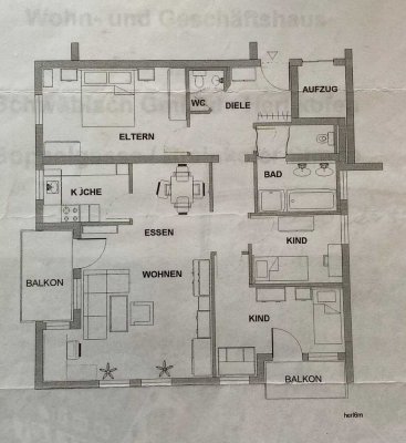 Helle, familien- u. Homeoffice-freundliche 4-Zimmer-Wohnung mit EBK in Schwäbisch Gmünd-Herlikofen