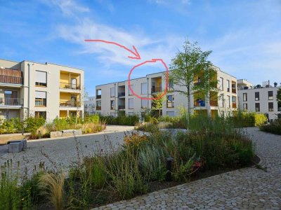 In Schwäbisch Hall Am Sonnenrain: Moderne Neubauwohnung mit zwei Zimmern und Balkon