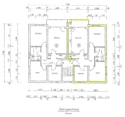 Mayence-Immobilien: Gut geschnittene, helle 3 Zimmerwohnung mit Balkon und PKW-Außenstellplatz!!