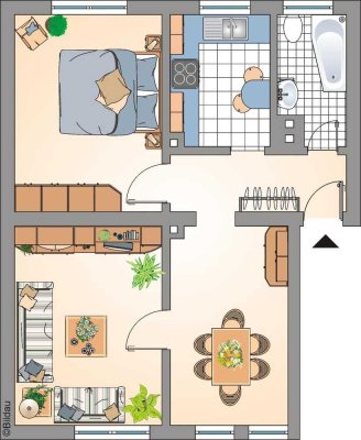 3,5 Zimmerwohnung im Erdgeschoss