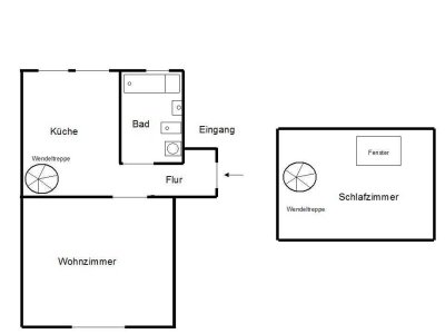 2,5 Zimmer Maisonette Wohnung Nähe Bergbaumuseum