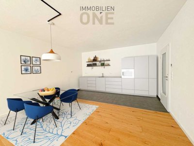 2-Zi.-Wohnung mit Aufzug und großer Dachterrasse in KfW-55 Bauweise, Bj. 2021