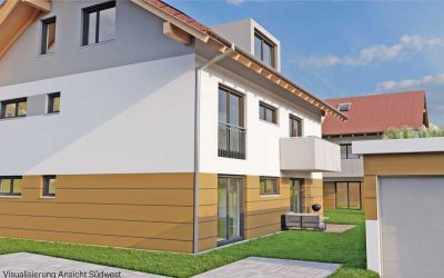 Neubauprojekt in Raubling: 3-Zimmer-Neubauwohnung mit Südterrasse und Garten