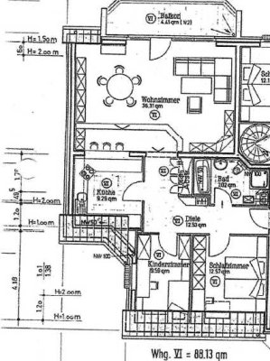 Ansprechende und vollständig renovierte 3-Zimmer-Wohnung mit Balkon in Sonsbeck