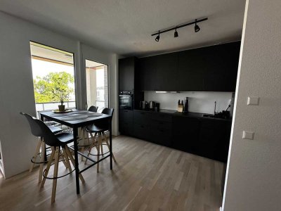 Möblierte Neubau 2-Zimmer-Wohnung mit Loggia in Stuttgart-Nord Rosenstein-Quartier