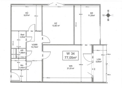 Freundliche 3-Zimmer-Wohnung mit EBK in Baden