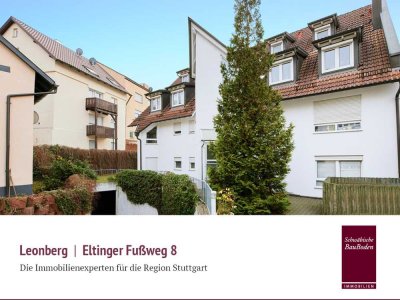 Attraktive 2-Zi.-Whg. mit Terrasse, EBK, Parkett, 2 TG-Stellplätzen in ruhiger Lage von Leonberg +++