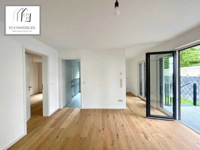 Neubau- Gartenwohnung mit 2 Zimmern und EBK in bester Aaseelage