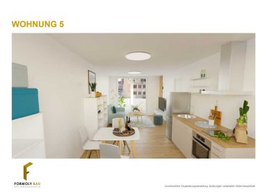 2 Zimmer, Möblierter Neubau 2024 mit Einbauküche, Stellplatz, Balkon