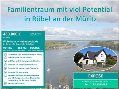 Familientraum mit viel Erweiterungspotential in Röbel / Müritz