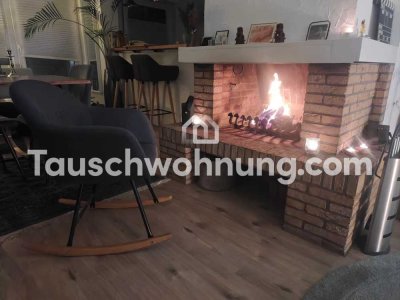 Tauschwohnung: Wunderschöne 2,5 Zimmer, offene Küche, Balkon und Kamin