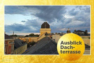 Wohnen in Verbundenheit - Charakterwohnung mit uneinsehbarer Dachterrasse - auch perfekt als LOFT - provisonsfrei, inkl. 2 TG Plätze