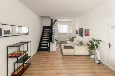 Helle 3-Zi.-Maisonette im Souterrain: Modernes Zuhause auf 2 Etagen