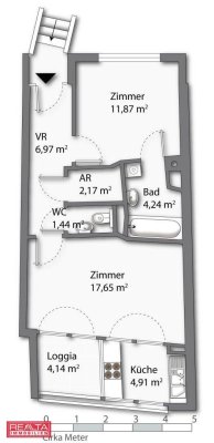 Moderne ZweiZimmerWohnung mit en-Suite-Bad