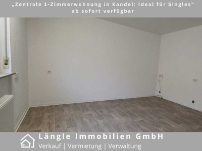 „Zentrale 1-Zimmerwohnung in Kandel: Ideal für Singles" ab sofort verfügbar