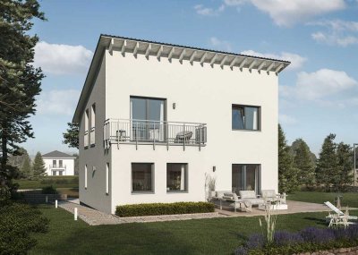 Energieeffizientes, modern geplantes Einfamilienhaus