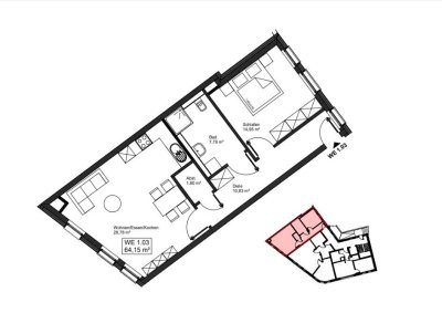 Leben und Wohnen im Burgpalais Mayen - Whg. Nr. 1.03