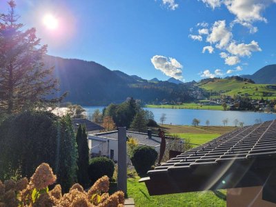 Exklusive 2-Zimmer-Wohnung in Thiersee – mit 40 m² überdachter Terrasse, Seeblick und großem Garten