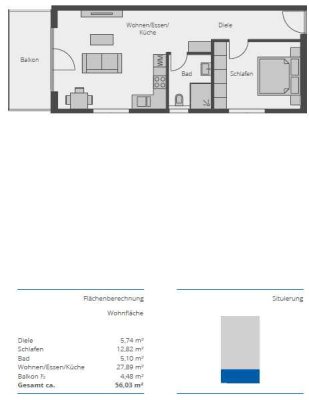 Erstbezug mit Balkon: Neubau 2-Zimmer-Wohnung mit gehobener Innenausstattung in Bad Aibling