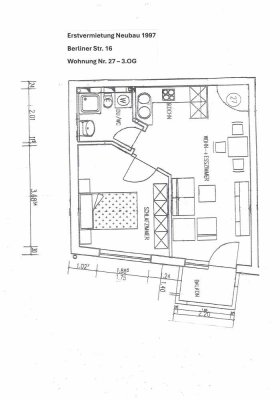 Spitzenlage - 300 m zum Hbf Leipzig - 2-Zimmer bezugs- und provisionsfrei! - Schnäppchen Bj. 1997 -