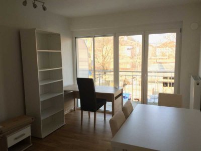 Stilvolle, neuwertige 1-Raum-Wohnung mit Balkon und Einbauküche in Passau