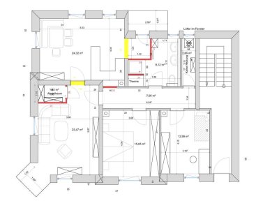 Erstbezug nach Umbau
3,5 Zimmer mit Altbaufeeling
-Erdgeschoss- 
Singen-Stadtmitte