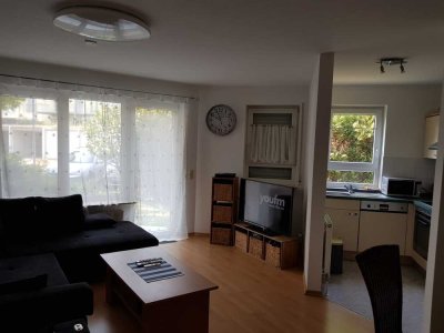 2-Zimmer-Erdgeschosswohnung mit Terrasse und Garten