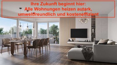 Keine Heizkosten! Exklusive Neubau-Maisonette-Gartenwohnung mit Sonnenterrasse