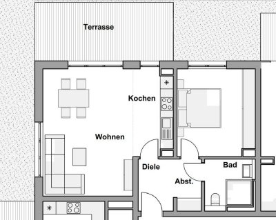 Neubau: 2-Zimmer Servicewohnung in Weilerswist Wohnung A15