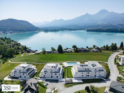 Luxuriöse Seeimmobilie am Faaker See: Exklusive Wohnung mit Privatstrand, Pool und eigenem Garten