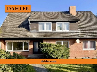 Solides Rotklinkerhaus mit einer frei lieferbaren und einer vermieteten Wohnung