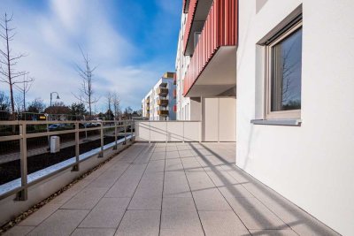 Tolle Neubauwohnung im Erstbezug, Terrasse, Balkon, 2 Bäder, Fußbodenheizung, etc.