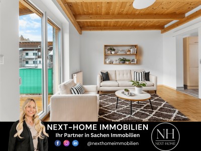 Lichtdurchflutete Maisonette-Wohnung mit Südwest-Balkon