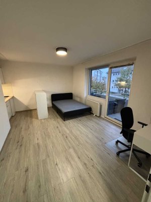 Renovierte Einzimmerwohnung- Apartment - möbliert - Balkon