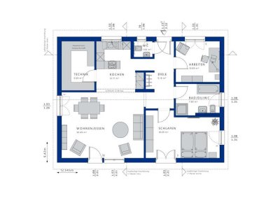 Wohnen auf einer Ebene - Perfektes Haus für Paare