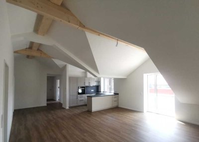 Erstbezug! 3 Zimmer Wohnung mit hohen Decken und großem Balkon