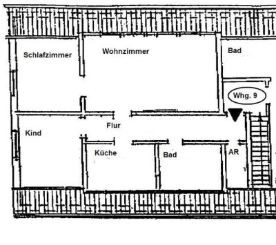 3 Zimmer Dachgeschoßwohnung