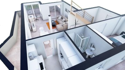 Penthouse Maisonette Wohnung mit mega Balkon