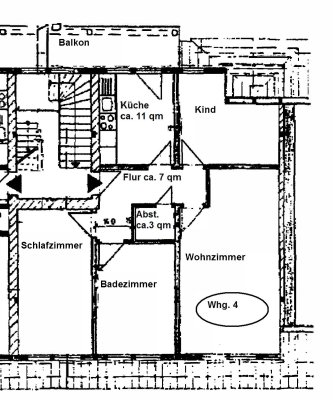 3 Zimmer Dachgeschoßwohnung