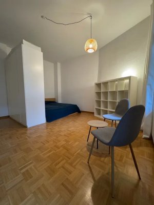 Furnished, quiet apartment with balcony, 10 minutes by bike to city center