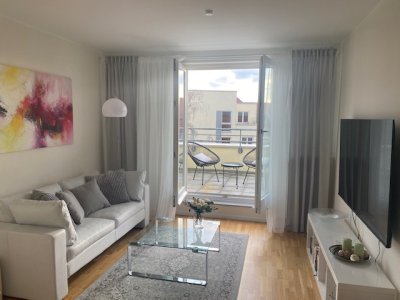 Möblierte 2-Zi-Wohnung mit Süd-West-Balkon