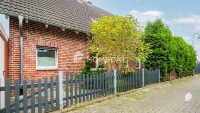 Charmante Doppelhaushälfte mit Garten, Terrasse und Kamin in ruhiger Lage