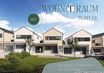 Neubau Wohn(t)raum in Pfuhl – Modernes Einfamilien-Kettenhaus mit Carport (Haus 1)