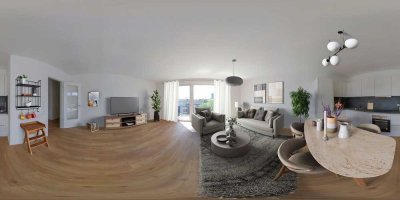 Riesengroßes Studio-Apartment mit Terrasse und eigenem Abstellraum | Einbauküche inklusive!