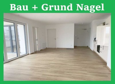 Neubauwohnung im Penthousestil mit Einbauküche, Balkon, Aufzug, etc. in zentraler Lage