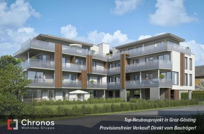 VERKAUFSSTART! Neubauprojekt in Ruhelage in Gösting! 2-Zimmerwohnung mit Süd-Balkon!