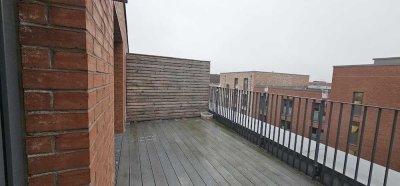 SIINGLE Wohnung HÖRN, Kieler Förde,  2-Zimmer, EBK, Aufzug, große Dachterrasse, Baujahr 2023